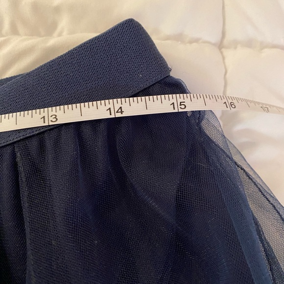 DR2 Midnight Blue A-Line Tulle Skirt - Picture 3 of 9